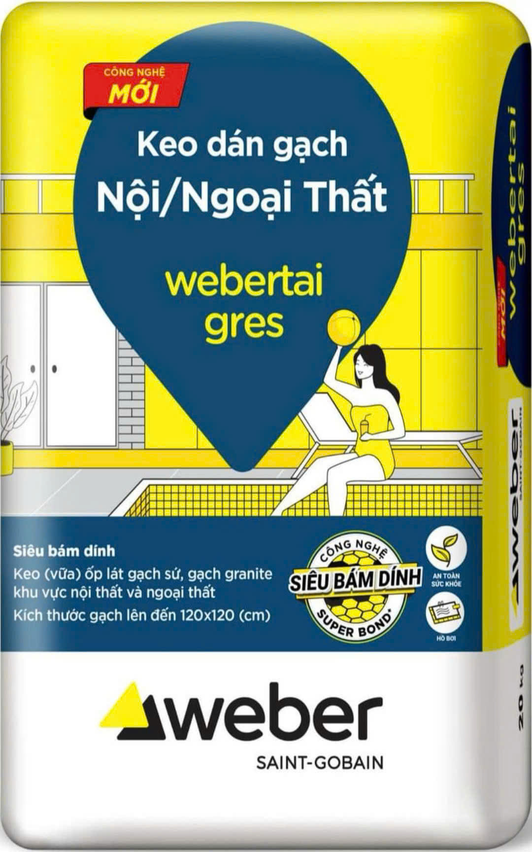 Keo Dán Gạch Weber Tai Gres White