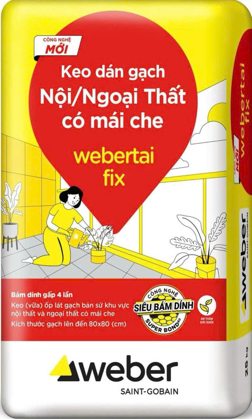 Keo Dán Gạch Weber Tai Fix Trắng